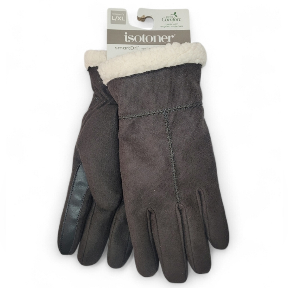 Isotoner Dark Brown Gloves NWT